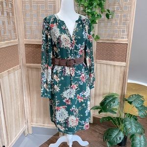 Green Floral Dress